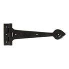 Black Textured 12" Cast T Hinge (pair) | From The Anvil - T Hinges - From The Anvil - Yester Home