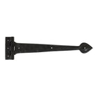 Black Textured 16" Cast T Hinge (pair) | From The Anvil - T Hinges - From The Anvil - Yester Home