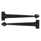 Black Textured 18" Cast T Hinge (pair) | From The Anvil - T Hinges - From The Anvil - Yester Home