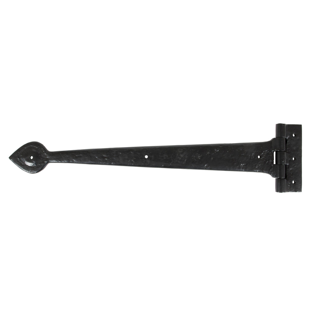 Black Textured 18" Cast T Hinge (pair) | From The Anvil-T Hinges-Yester Home