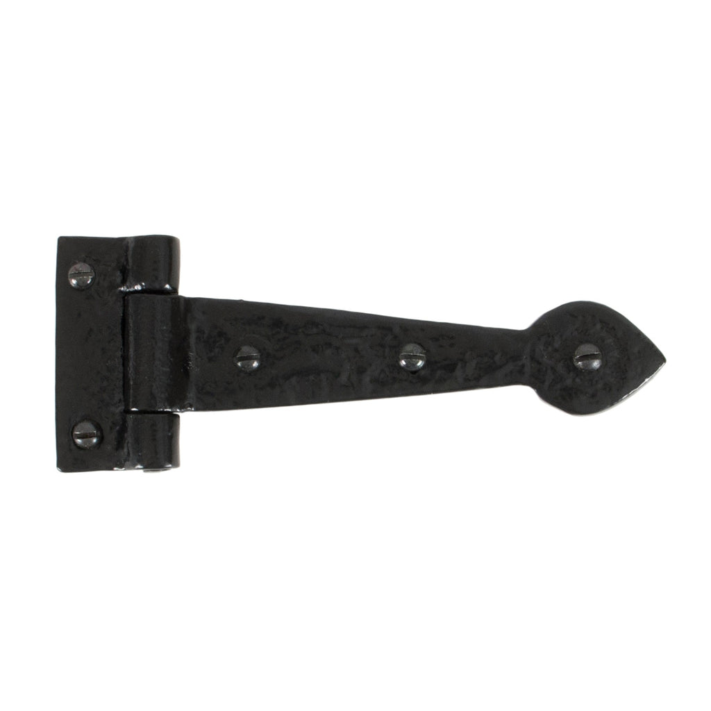 Black Textured 6" Cast T Hinge (pair) | From The Anvil-T Hinges-Yester Home