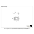 Black Traditional Case Night Latch | From The Anvil - Night Latches - From The Anvil - Yester Home