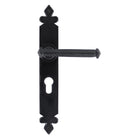 Black Tudor Lever Euro Lock Set | From The Anvil - Lever Euro - From The Anvil - Yester Home