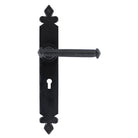 Black Tudor Lever Lock Set | From The Anvil-Lever Lock-Yester Home