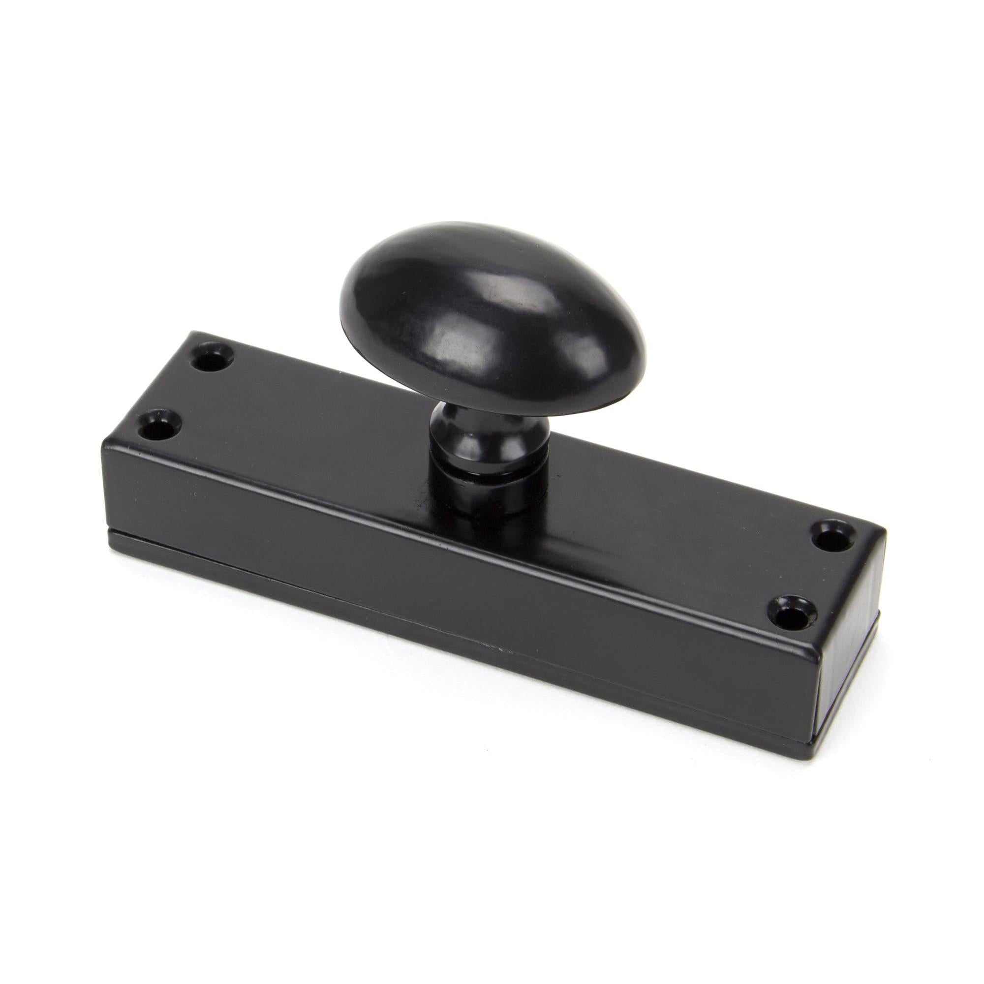 Black knob for Cremone Bolt | From The Anvil - Bolts - From The Anvil - Yester Home
