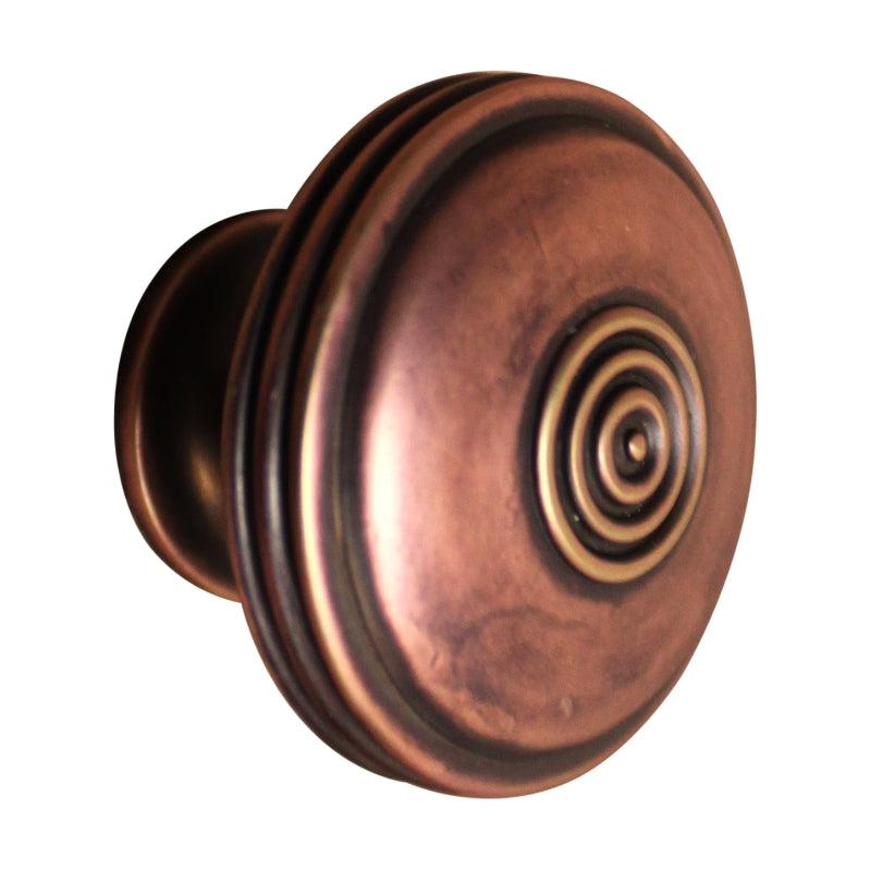 Bloxwich Large 40mm Cupboard Knob Aged Bronze-Cupboard Knobs-Yester Home