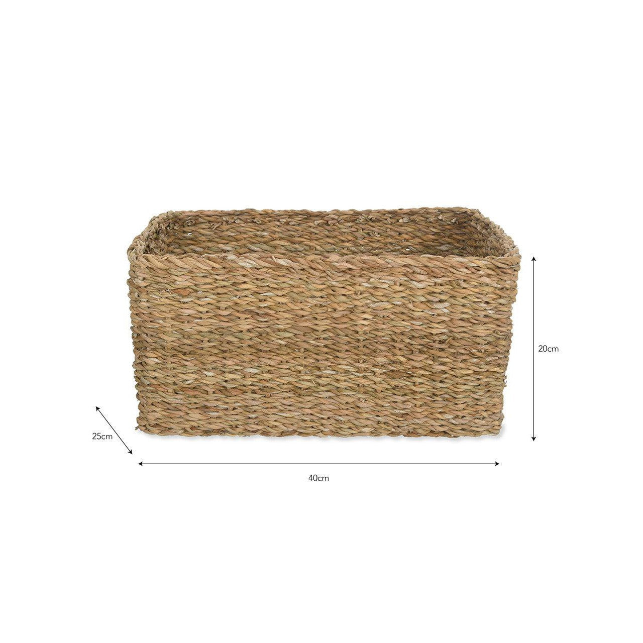 Brading Rectangular Basket | Large | Natural - Baskets - Garden Trading - Yester Home