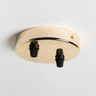 Brass 100mm Ceiling Rose - All Outlet Options-Ceiling Rose-Yester Home