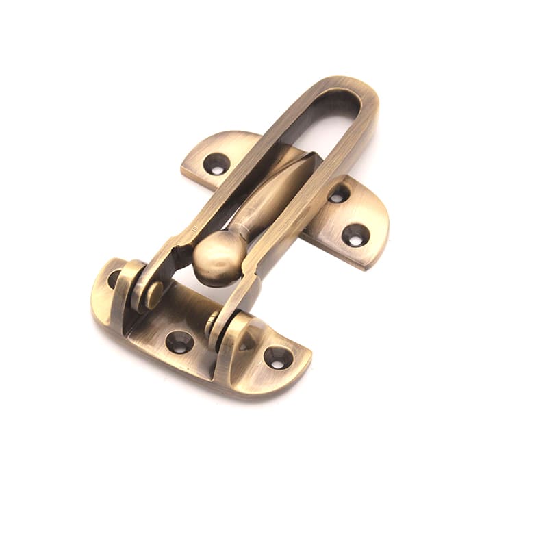 Brass Door Guard 105mm Antique Brass-Door Security-Yester Home