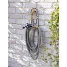 Brass & Grey Hose with Adjustable Spray Gun-Garden Hose Storage-Yester Home