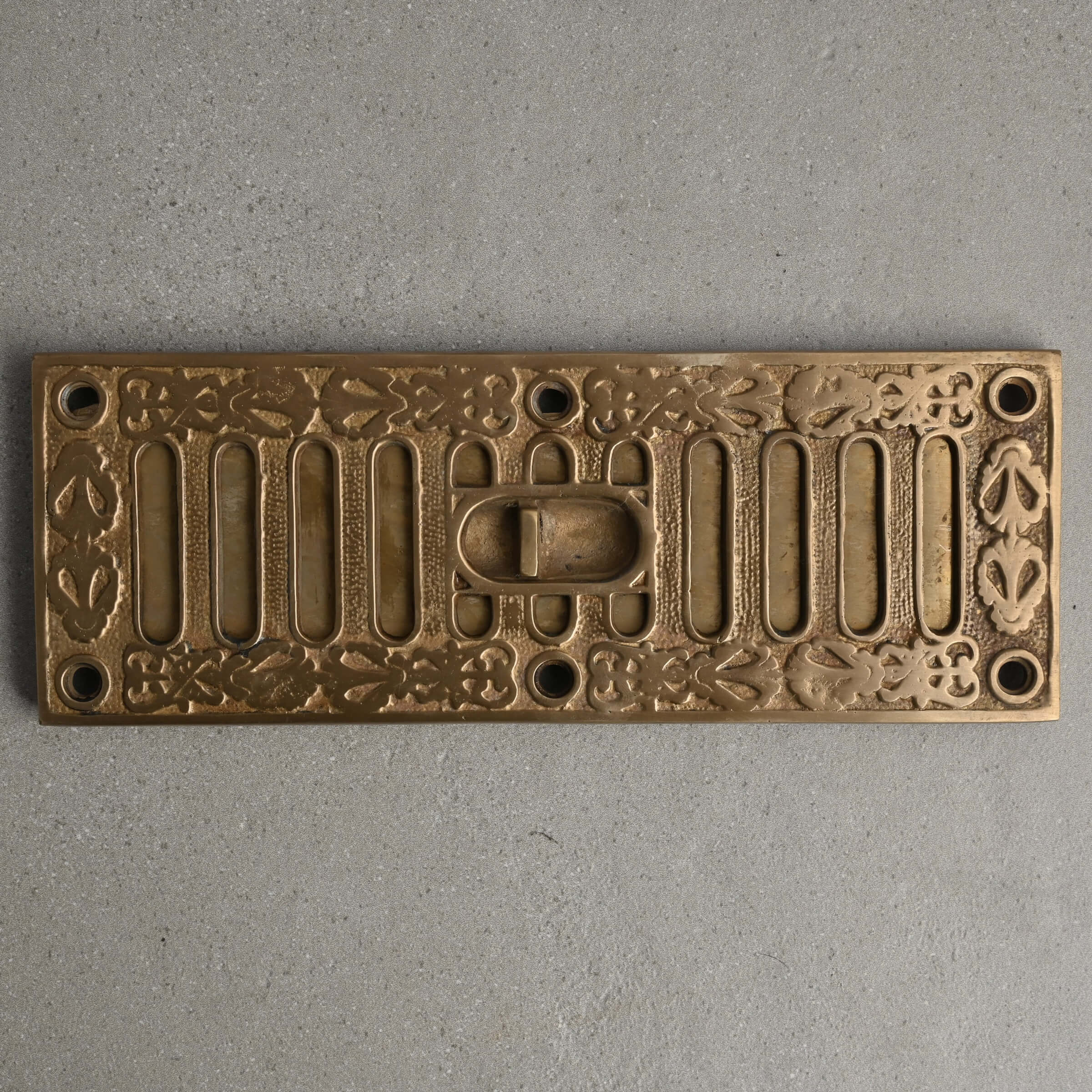 Brass Kenrick Hit & Miss Air Vent · 9 x 3 Inch ·-Air Vents-Yester Home