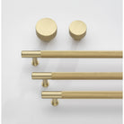 Brass Knurled Henley Cupboard Handles-Cabinet Handles-Yester Home