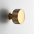 Brass Knurled Henley Cupboard Handles-Cabinet Handles-Yester Home