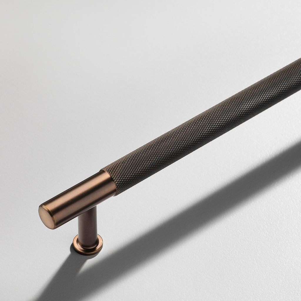 Brass Knurled Henley Cupboard Handles-Cabinet Handles-Yester Home