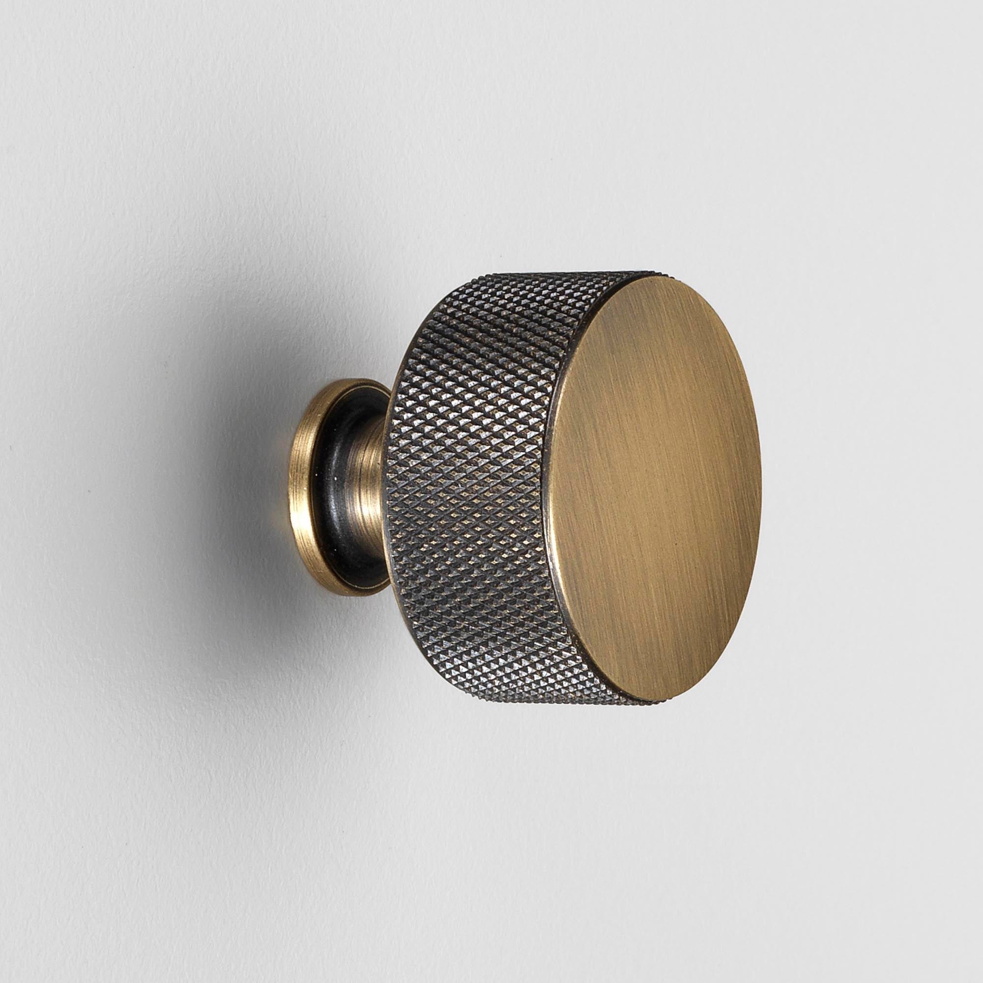 Brass Knurled Henley Cupboard Handles-Cabinet Handles-Yester Home