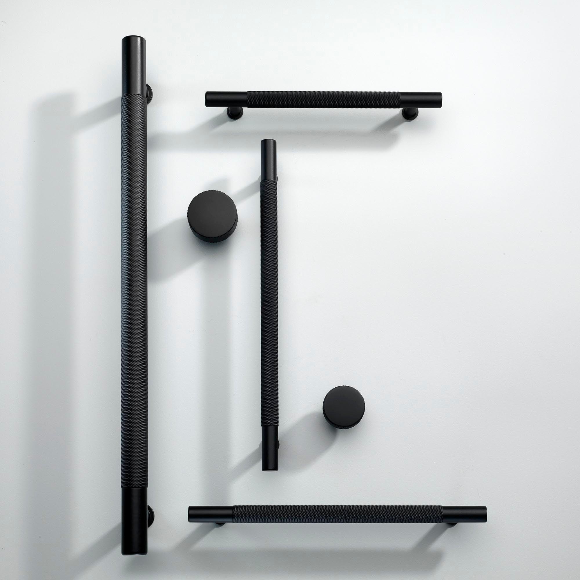 Brass Knurled Henley Cupboard Handles-Cabinet Handles-Yester Home