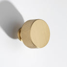 Brass Knurled Henley Cupboard Handles-Cabinet Handles-Yester Home