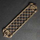 Brass Lattice Door Push Plate-Finger Plates-Yester Home