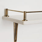 Round Bar Gallery Shelf Rail | Aged Brass - Gallery Rails - Yester Home - Yester Home
