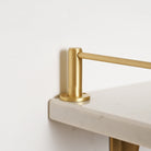 Round Bar Gallery Shelf Rail | Brushed Satin Brass Lacquered - Gallery Rails - Yester Home - Yester Home