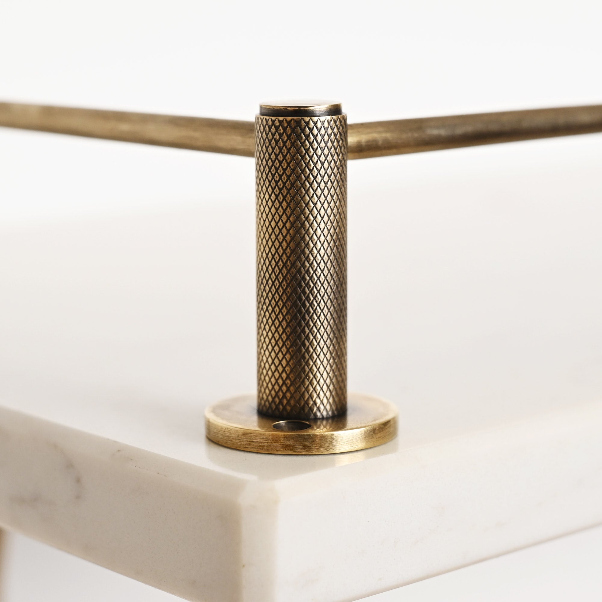Knurled Gallery Shelf Rail | Aged Brass - Gallery Rails - Yester Home - Yester Home