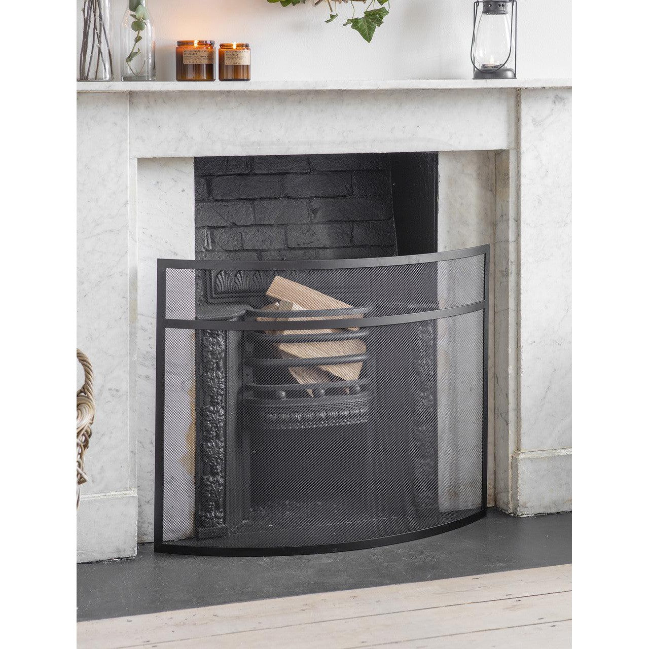 Bretforton Firescreen | Large | Black - Fire Screens - Garden Trading - Yester Home