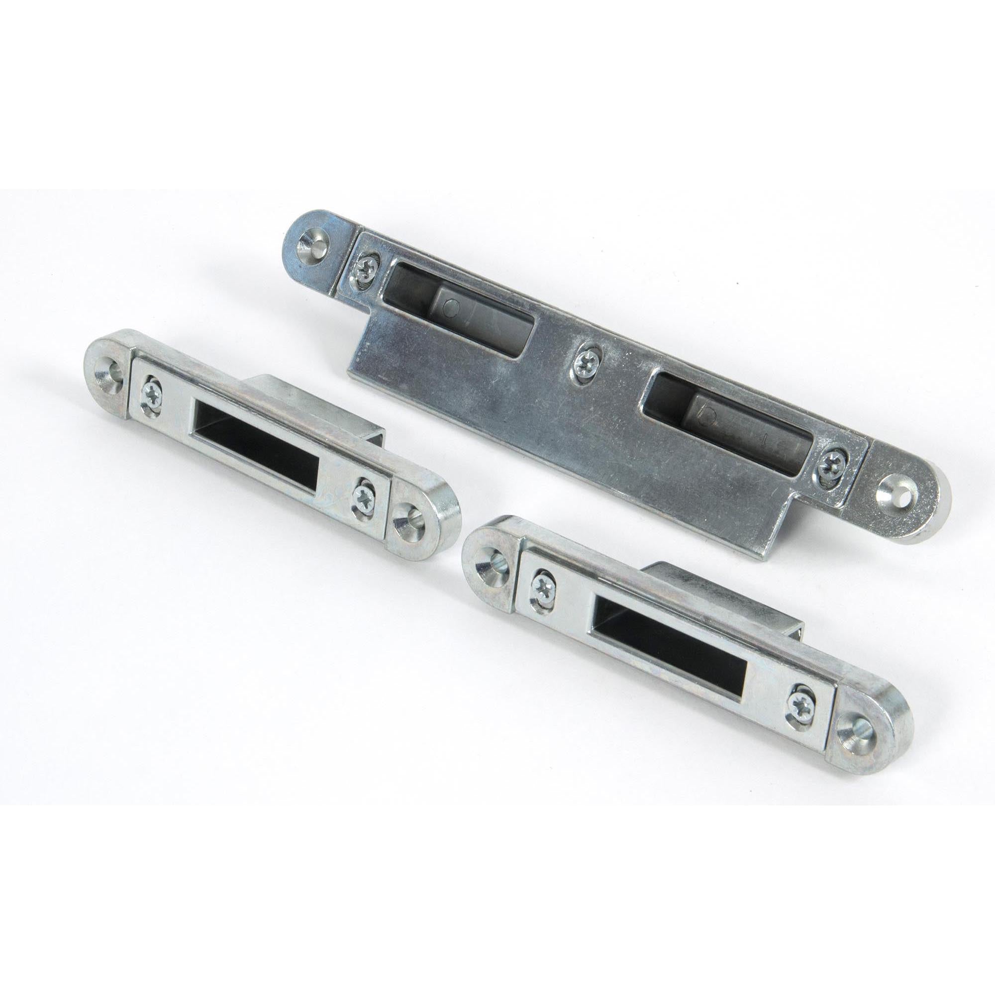 Bright Zinc Plated Espag Keep Set - 44mm Door | From The Anvil - Multi-Point Locks - From The Anvil - Yester Home