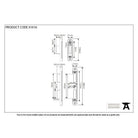 Bright Zinc Plated Espag Keep Set - 57mm Door | From The Anvil-Multi-Point Locks-Yester Home