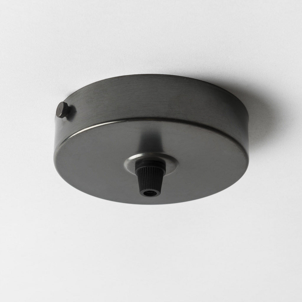 Bronze 100mm Steel Ceiling Rose - All Outlet Options