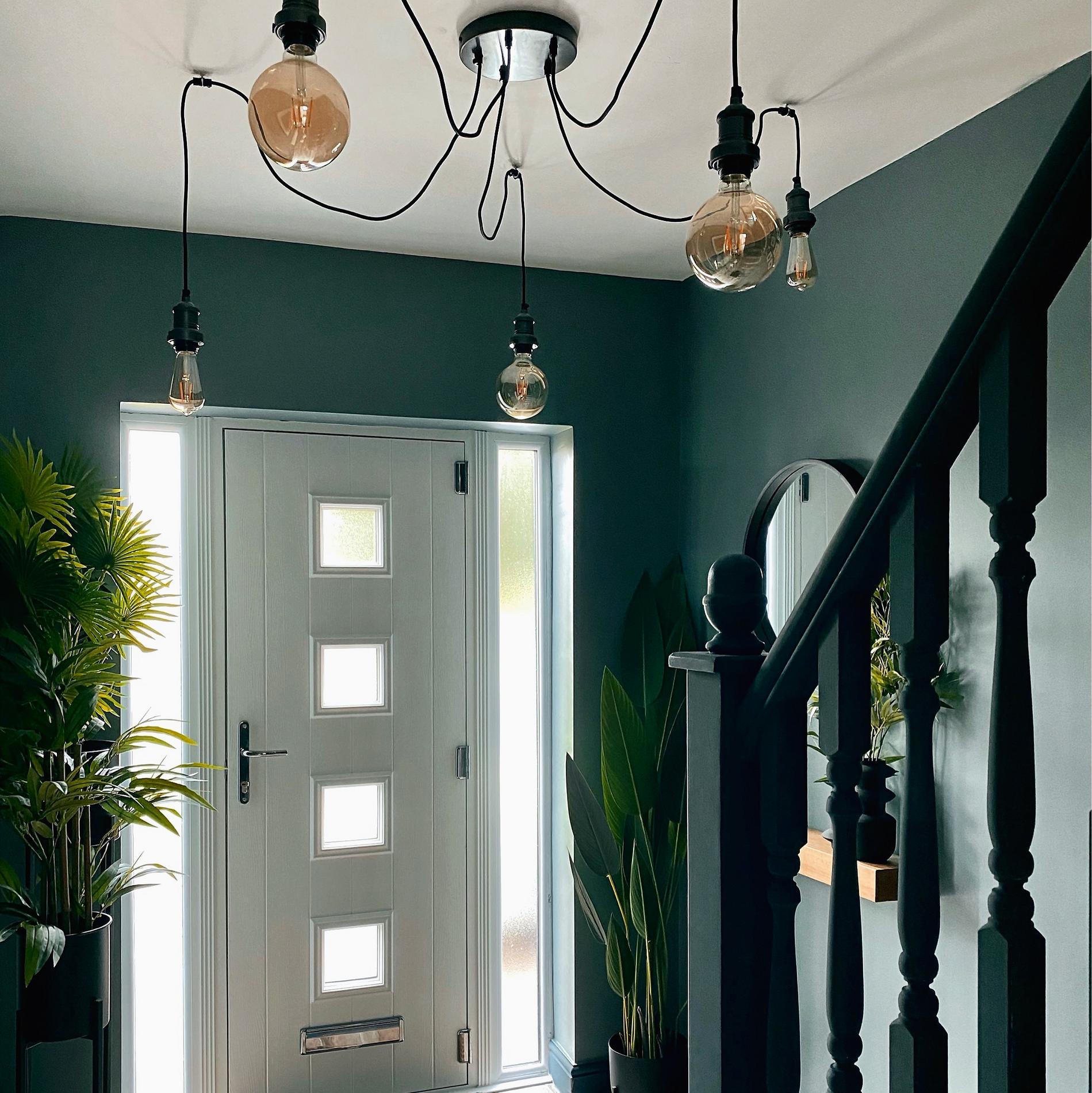 Brooklyn 5 Wire Pendant - Pewter-Ceiling Lights-Yester Home