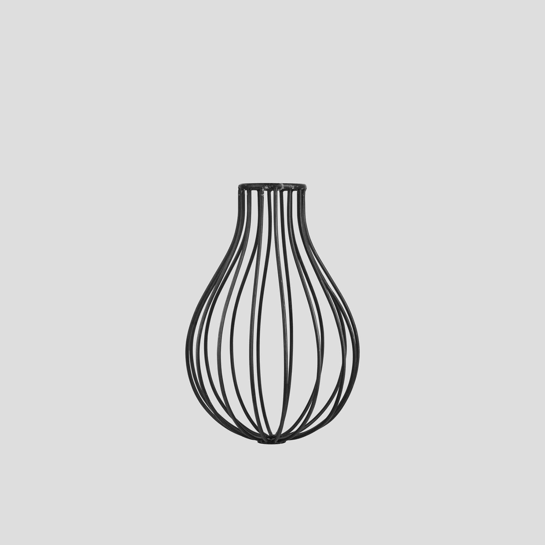 Brooklyn Balloon Cage 5 Wire Cluster Lights - 6 inch - Pewter-Ceiling Lights-Yester Home