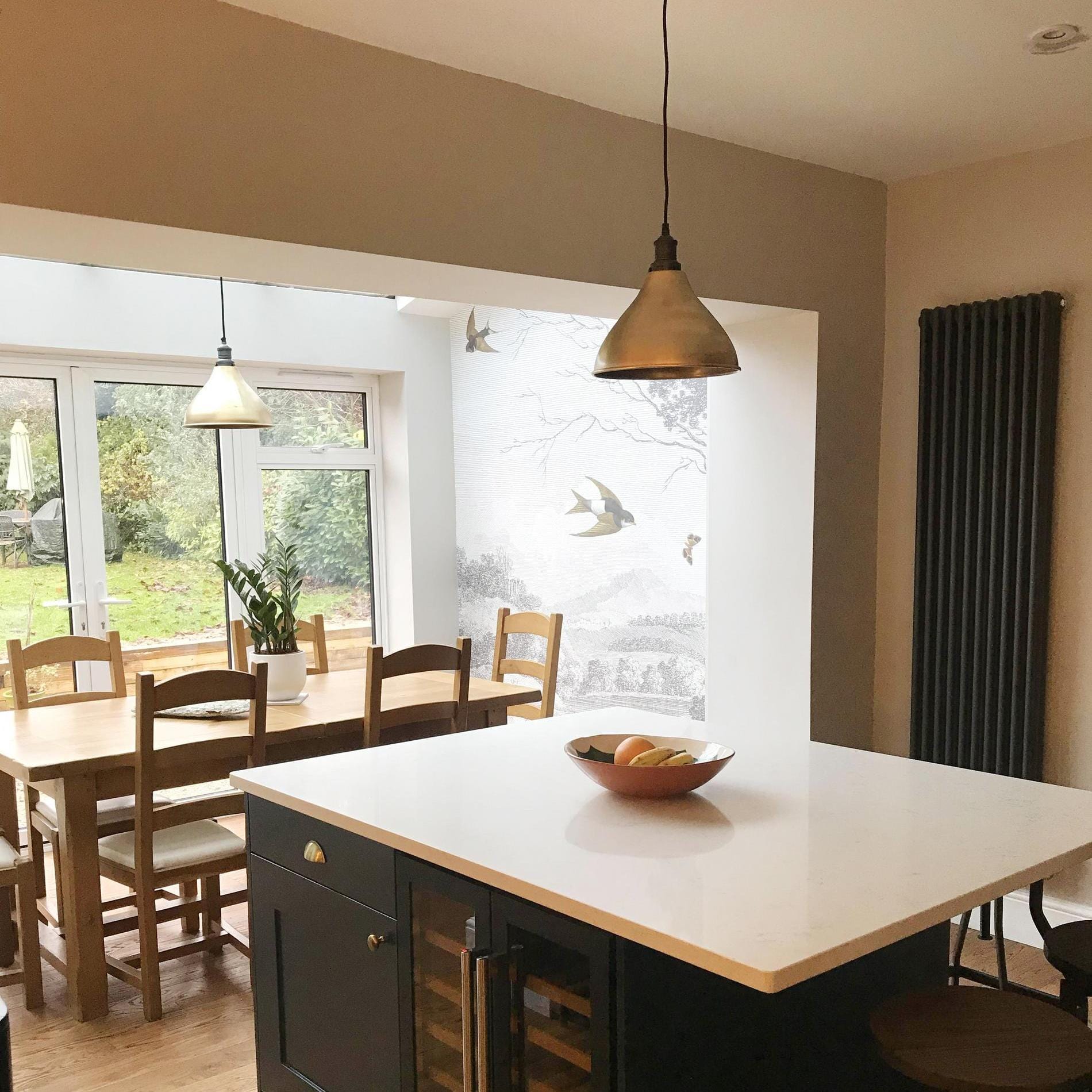 Brooklyn Cone Pendant - 12 Inch - Brass-Ceiling Lights-Yester Home