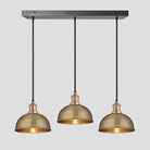 Brooklyn Dome 3 Wire Cluster Lights - 8 inch - Brass-Ceiling Lights-Yester Home