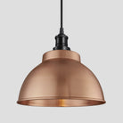 Brooklyn Dome Pendant - 13 Inch - Copper-Ceiling Lights-Yester Home