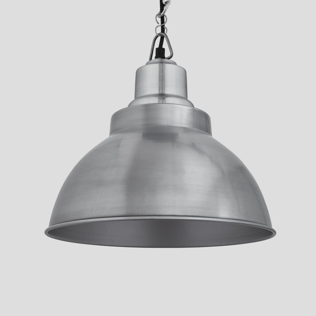 Brooklyn Dome Pendant - 13 Inch - Light Pewter-Ceiling Lights-Yester Home