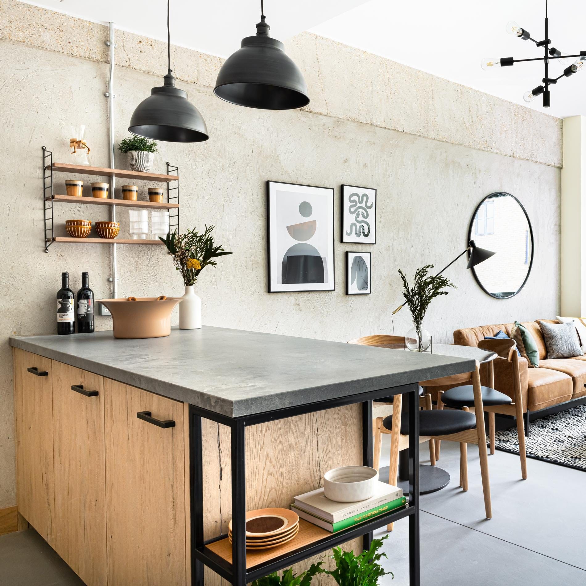 Brooklyn Dome Pendant - 13 Inch - Pewter-Ceiling Lights-Yester Home