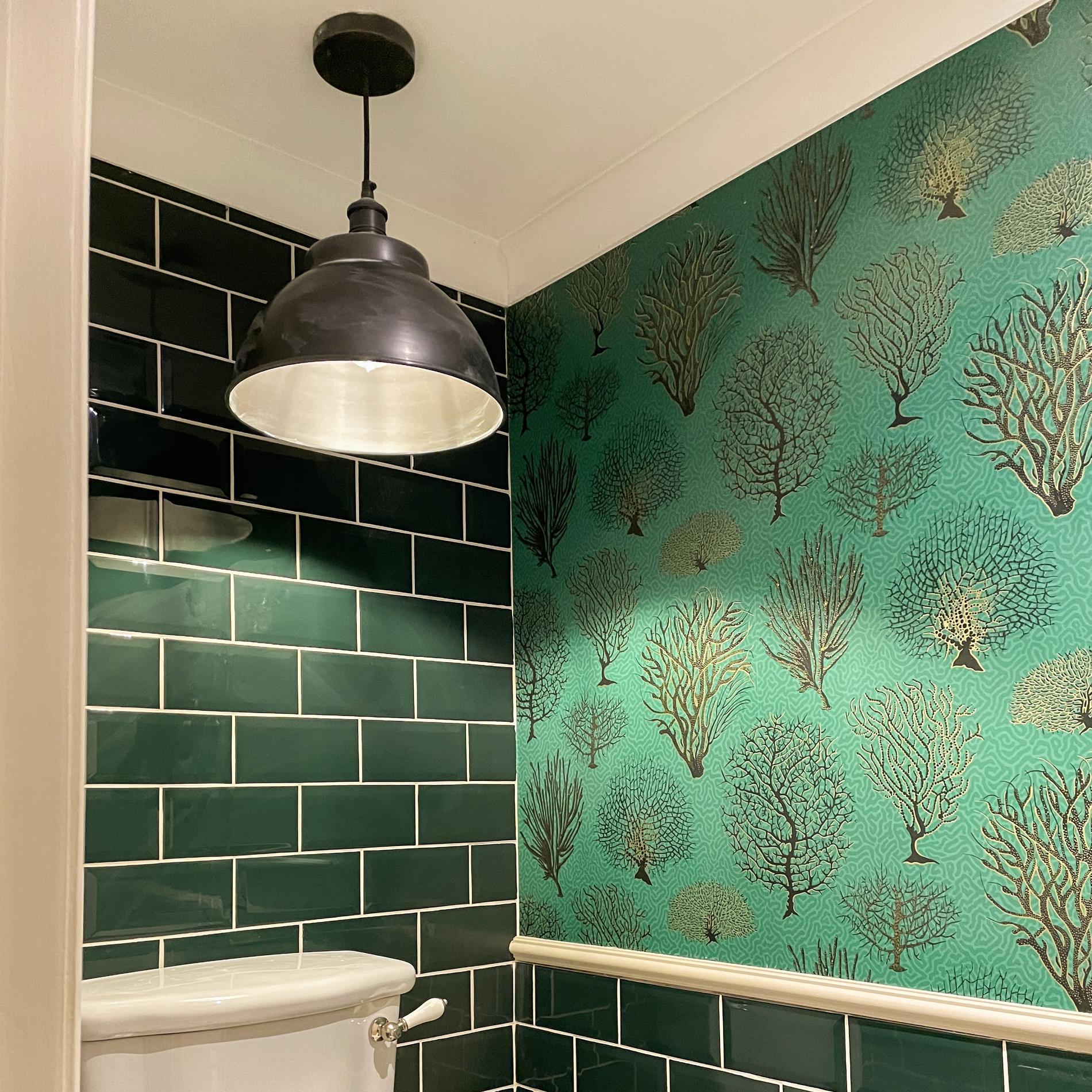 Brooklyn Dome Pendant - 13 Inch - Pewter-Ceiling Lights-Yester Home