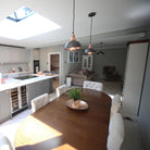 Brooklyn Dome Pendant - 8 Inch - Pewter & Copper-Ceiling Lights-Yester Home