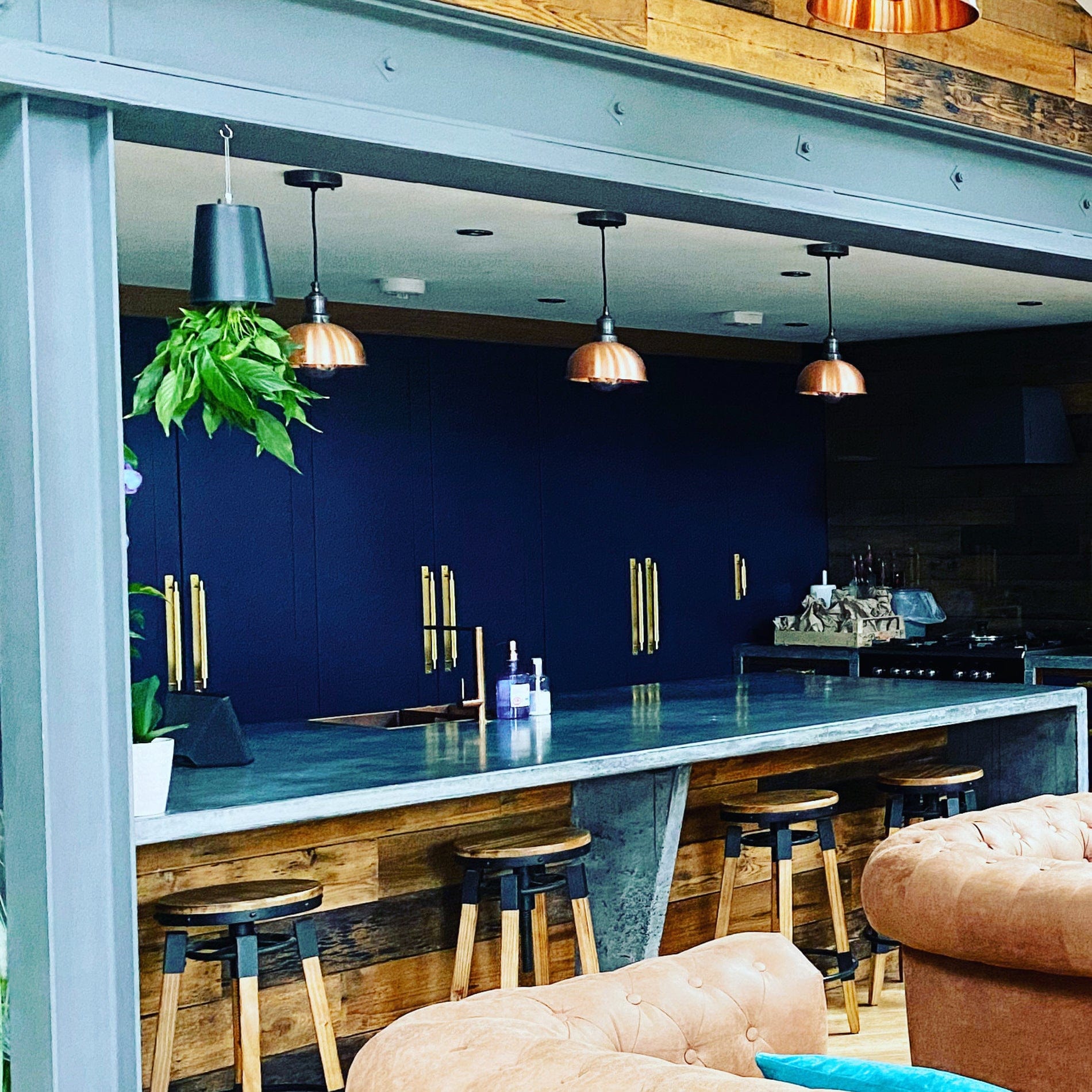 Brooklyn Dome Pendant Light - 8 Inch - Copper-Ceiling Lights-Yester Home