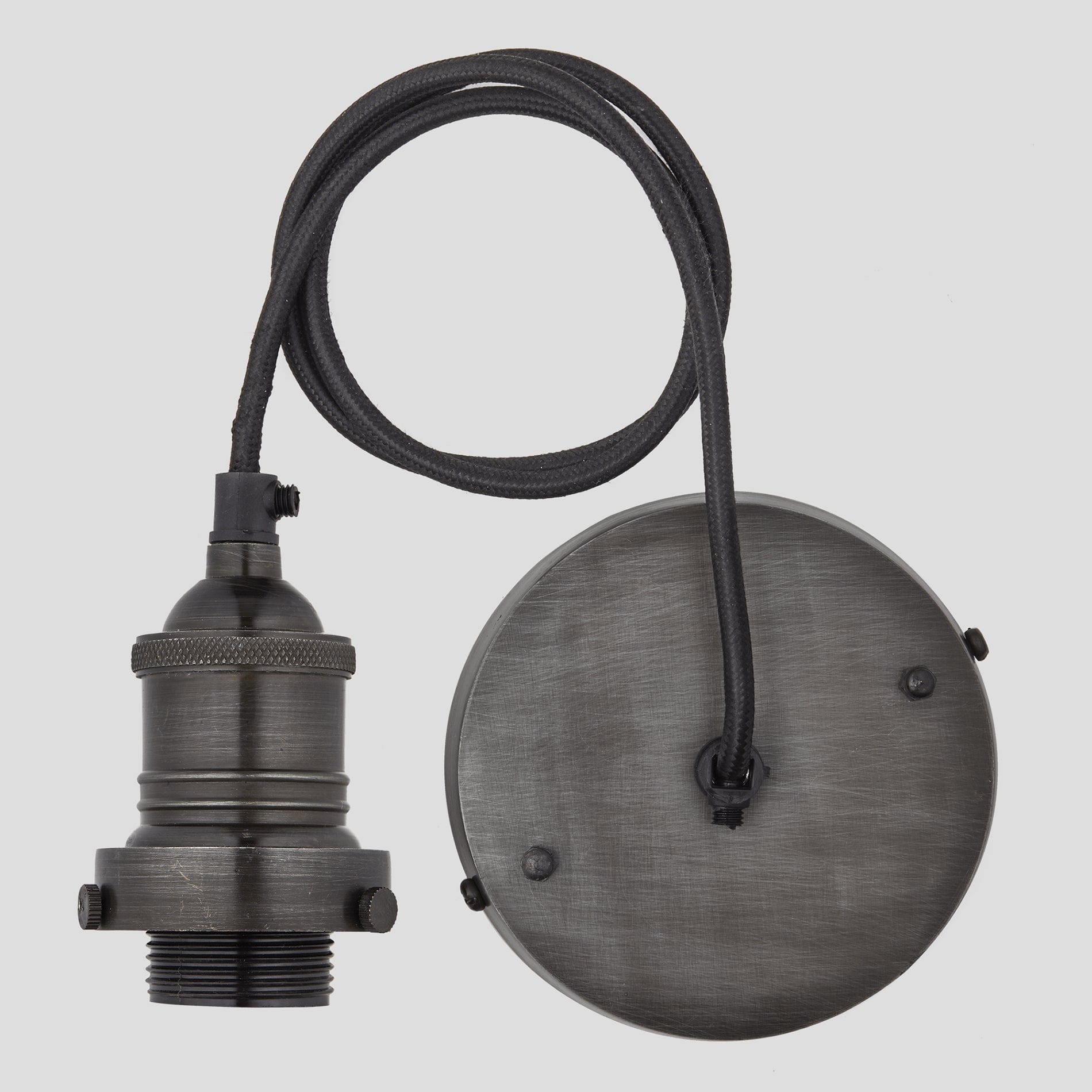 Brooklyn Flat Pendant - 8 Inch - Brass-Ceiling Lights-Yester Home