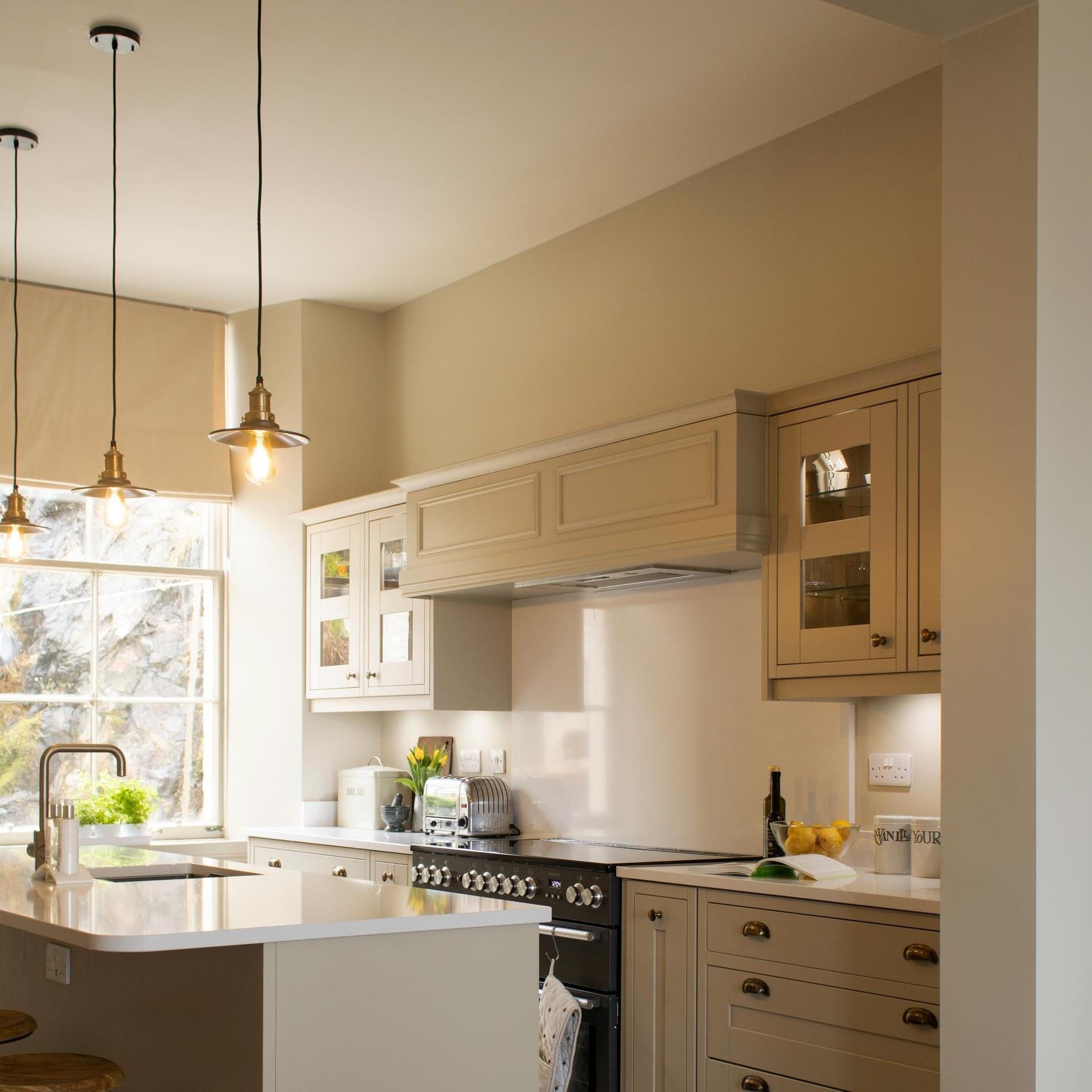 Brooklyn Flat Pendant - 8 Inch - Brass-Ceiling Lights-Yester Home