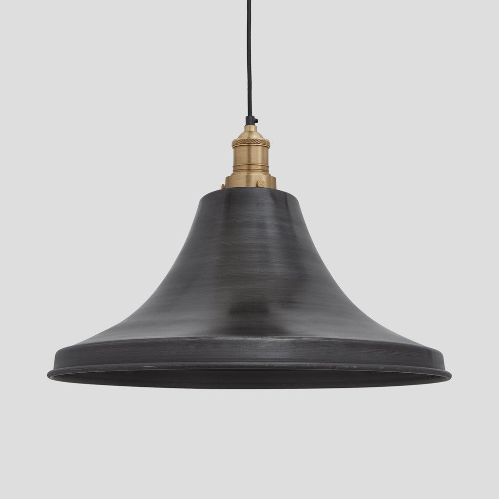 Brooklyn Giant Bell Pendant - 20 Inch - Pewter-Ceiling Lights-Yester Home