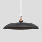 Brooklyn Giant Bowl Pendant - 24 Inch - Pewter-Ceiling Lights-Yester Home