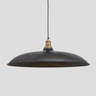 Brooklyn Giant Bowl Pendant - 24 Inch - Pewter-Ceiling Lights-Yester Home