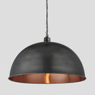 Brooklyn Giant Dome Pendant - 24 Inch - Pewter & Copper-Ceiling Lights-Yester Home