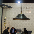 Brooklyn Giant Hat Pendant - 21 Inch - Pewter-Ceiling Lights-Yester Home