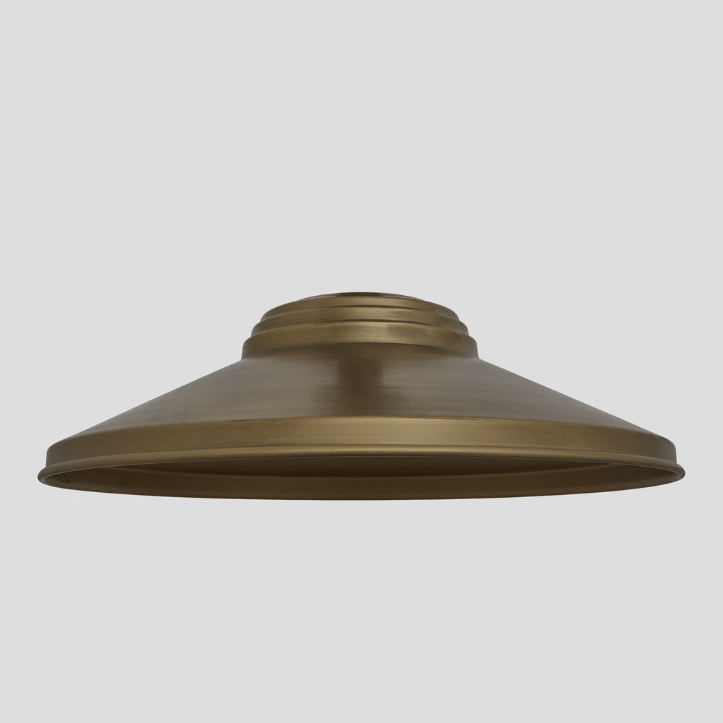 Brooklyn Giant Step Pendant - 18 Inch - Brass-Ceiling Lights-Yester Home