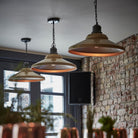 Brooklyn Giant Step Pendant - 18 Inch - Brass-Ceiling Lights-Yester Home