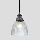 Brooklyn Glass Cone Pendant Light - 7 Inch-Ceiling Lights-Yester Home