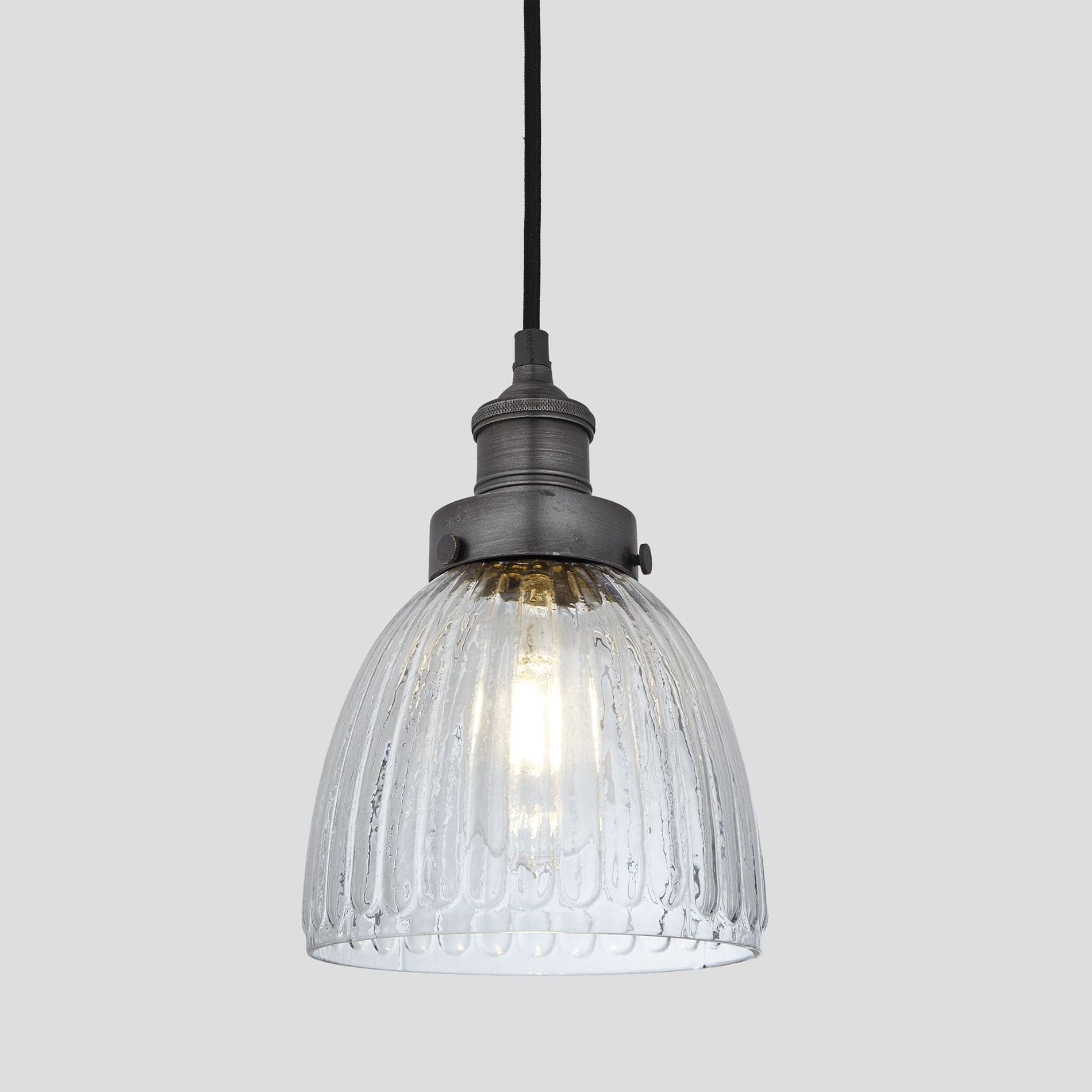 Brooklyn Glass Cone Pendant Light - 7 Inch-Ceiling Lights-Yester Home